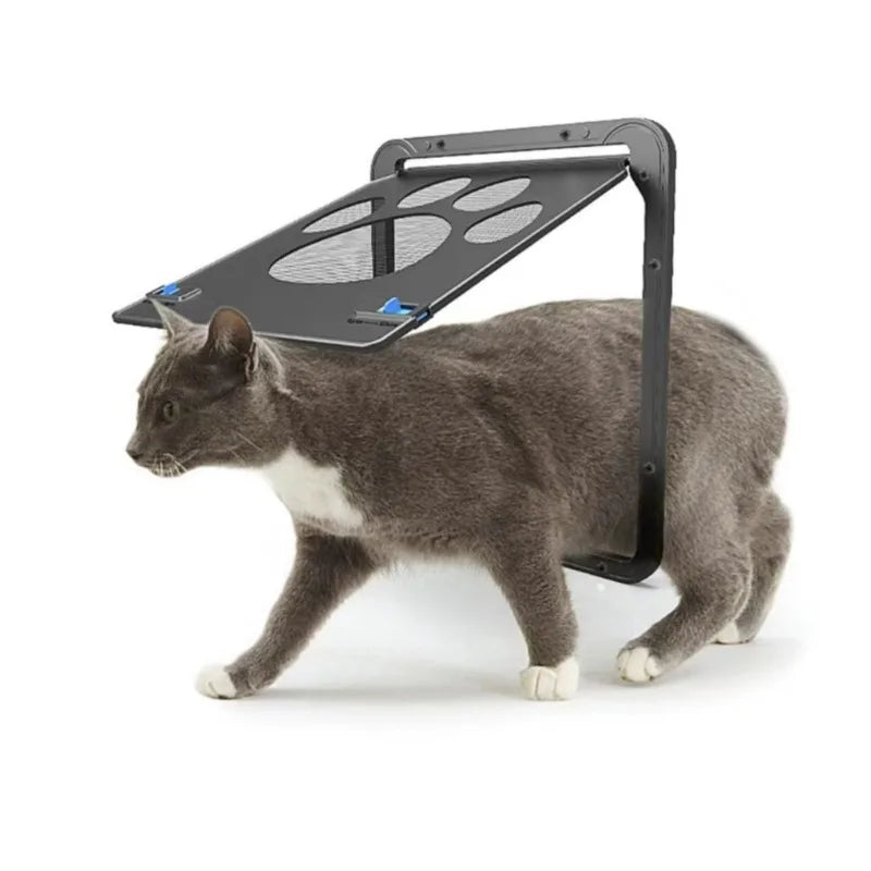 Lockable Magnetic Cat Door - Stylish & Safe Entry for Pets - Easy Install for Windows & Gardens