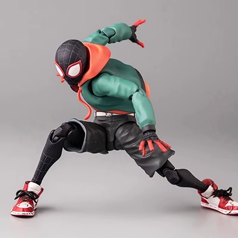 Sentinel Sv Action Spiderman Miles Morales Action Figure Model Spider-Man into the Spider Verse Peter Parker Miles Figurine Toys