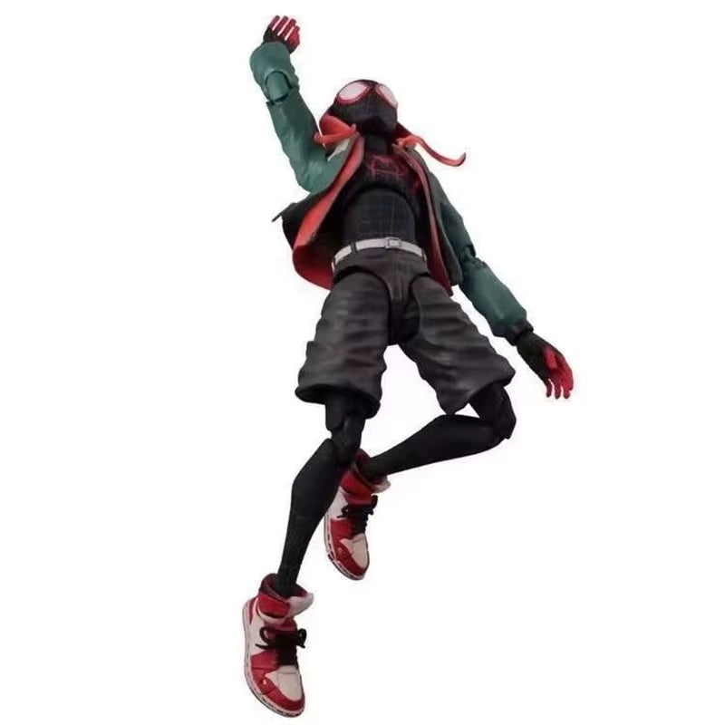 Sentinel Sv Action Spiderman Miles Morales Action Figure Model Spider-Man into the Spider Verse Peter Parker Miles Figurine Toys