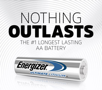 Ultimate Lithium AA Batteries (8 Pack), 1.5V Lithium Double a Batteries